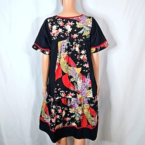 Rim Black Hawaiian Dress Size Small - Picture 8 of 8
